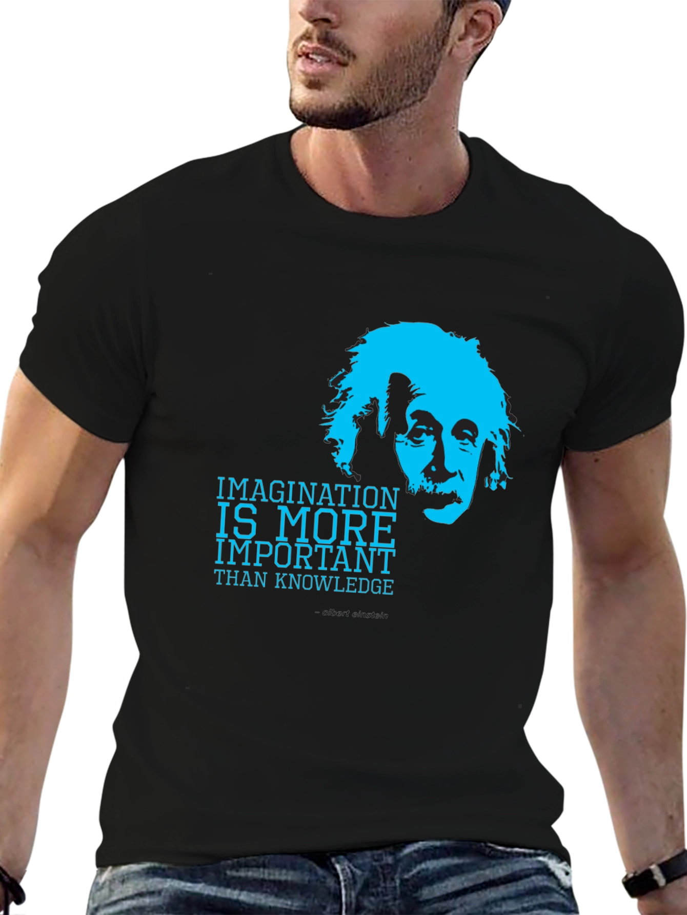 Einstein Imagination T-Shirt - Knowledge is Important