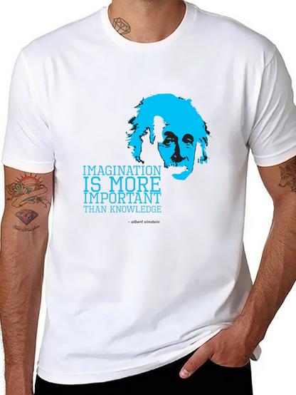 Einstein Imagination T-Shirt - Knowledge is Important
