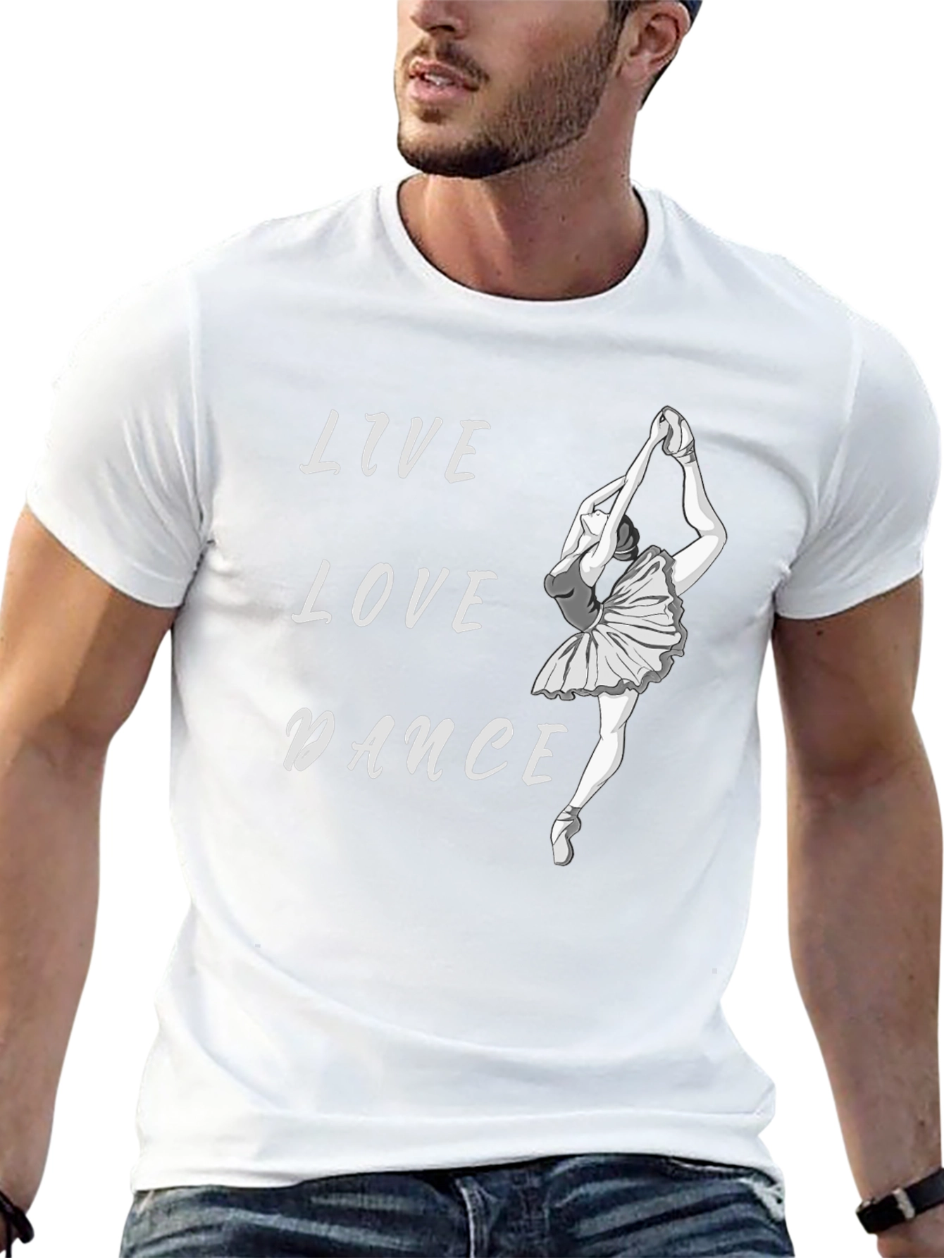 Live Love Dance Black Graphic T-Shirt
