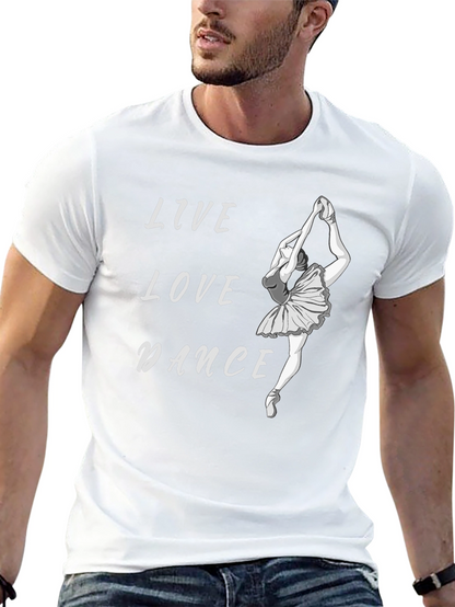 Live Love Dance Black Graphic T-Shirt