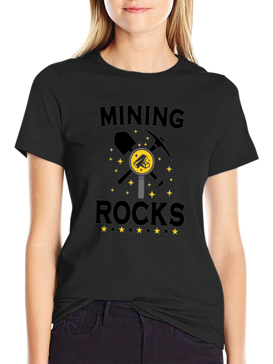Mining Rocks T-Shirt - Black
