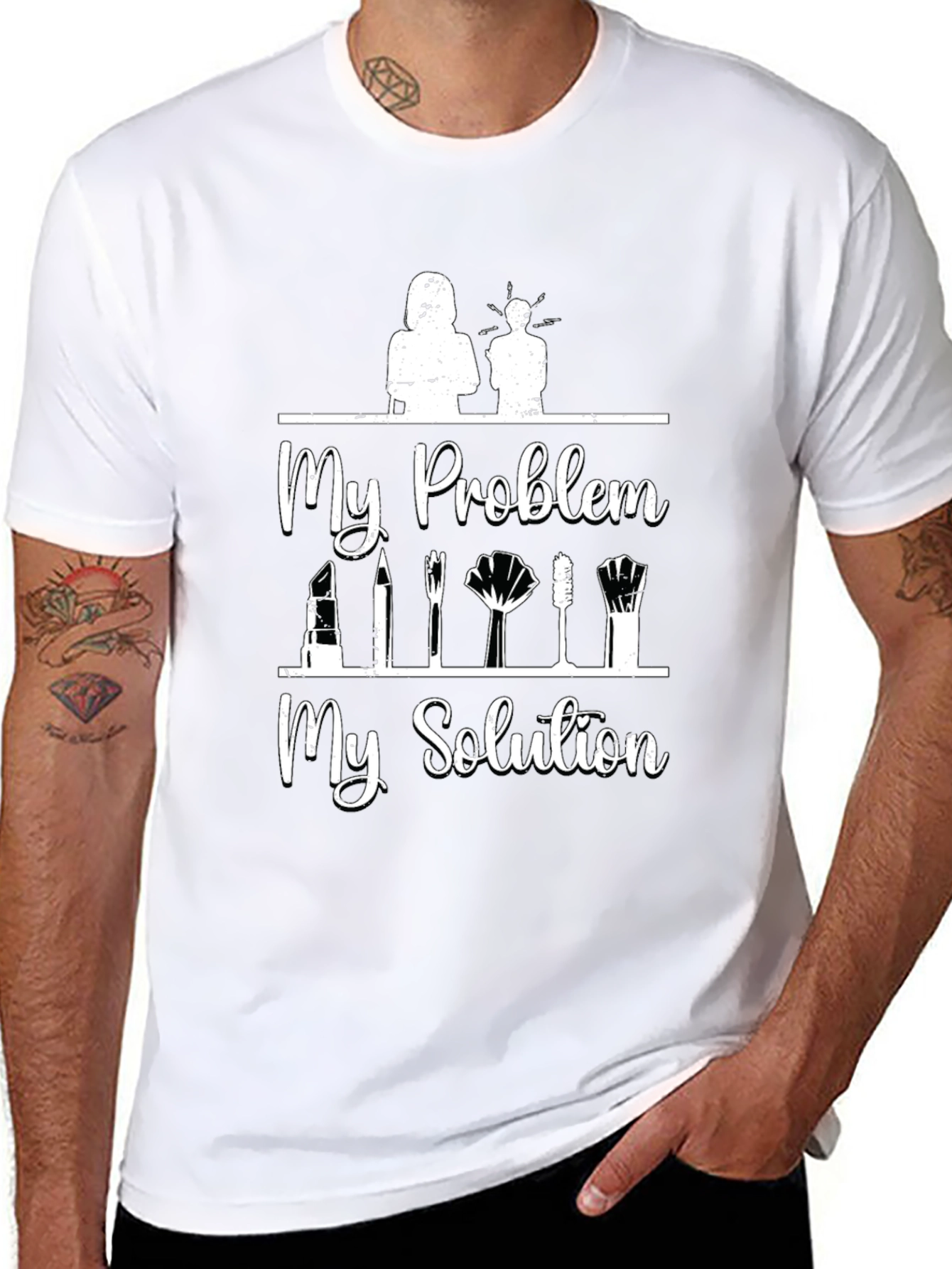 My Problem My Solution Makeup T-Shirt