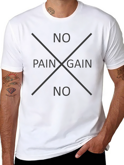 No Pain No Gain Black Tee