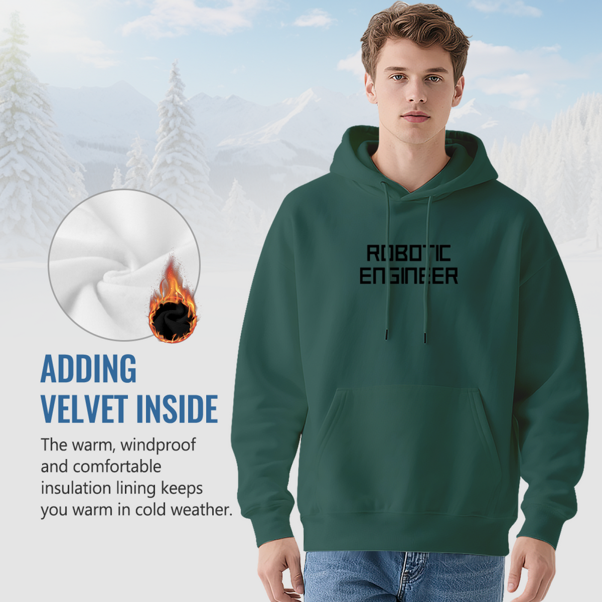 Stylish Pullover Hoodie - Inspirational Quote