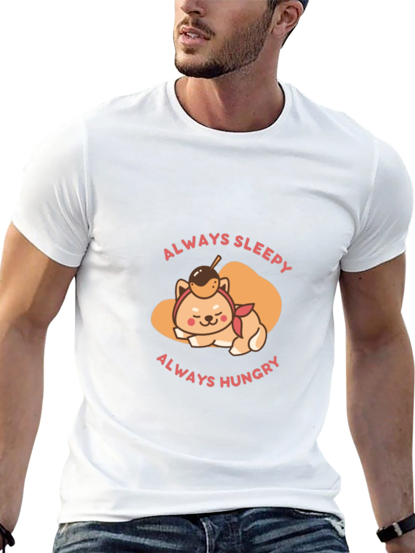 Always Sleepy Hungry Shiba Inu T-Shirt