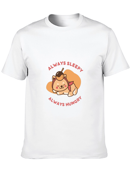 Always Sleepy Hungry Shiba Inu T-Shirt