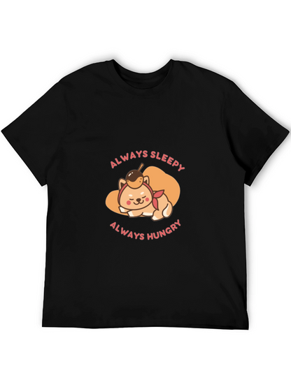 Always Sleepy Hungry Shiba Inu T-Shirt