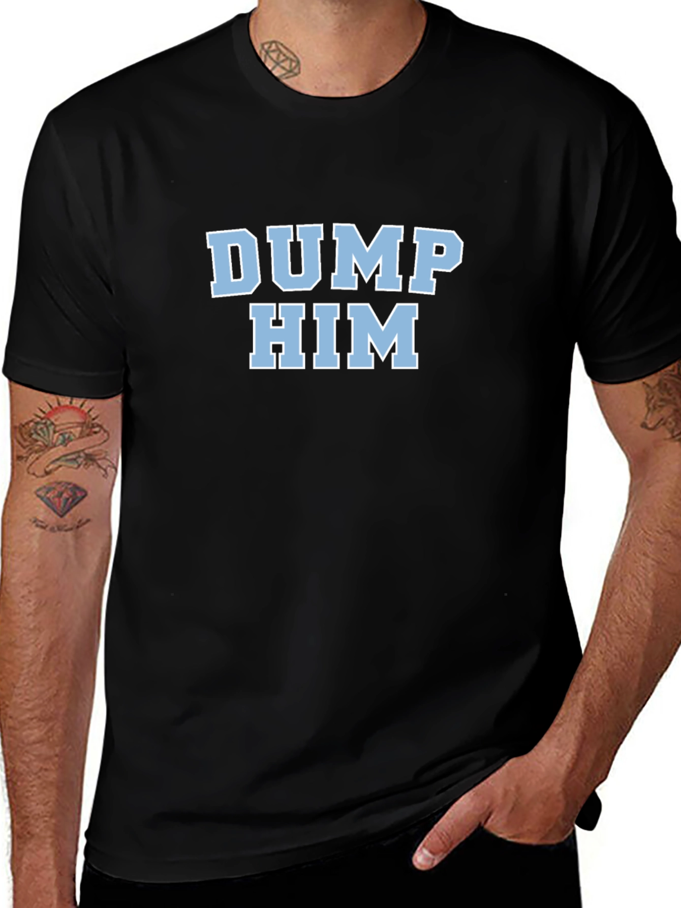 DUMP HIM Graphic Tee - Trendy & Casual