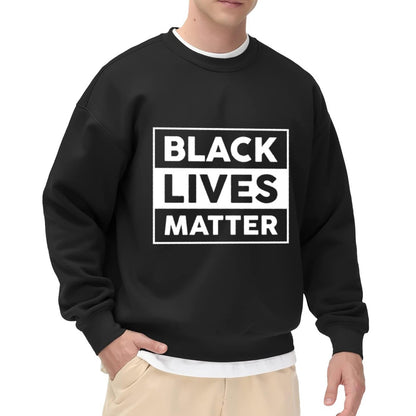 Black Lives Matter Bold Statement Crewneck Hoodie