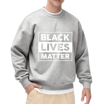 Black Lives Matter Bold Statement Crewneck Hoodie