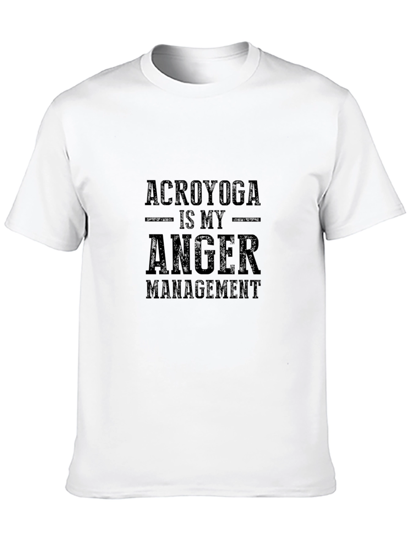 AcroYoga Anger Management Black T-Shirt