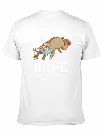 Nope Sloth T-Shirt - Relaxed & Funny