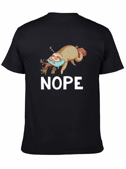 Nope Sloth T-Shirt - Relaxed & Funny