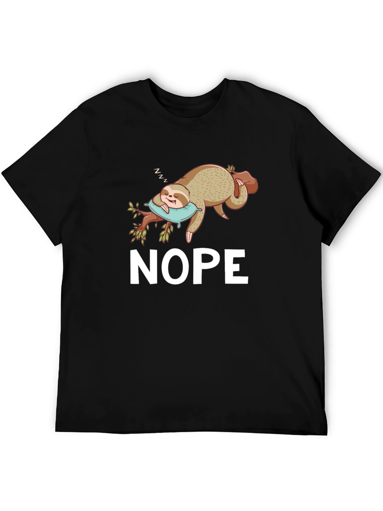 Nope Sloth T-Shirt - Relaxed & Funny