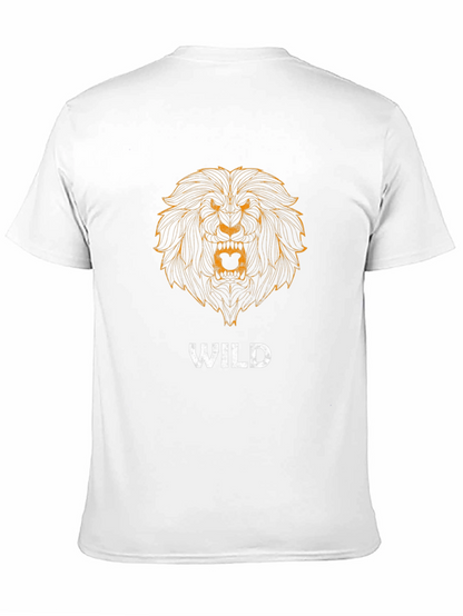 Wild Lion Graphic T-Shirt - Black