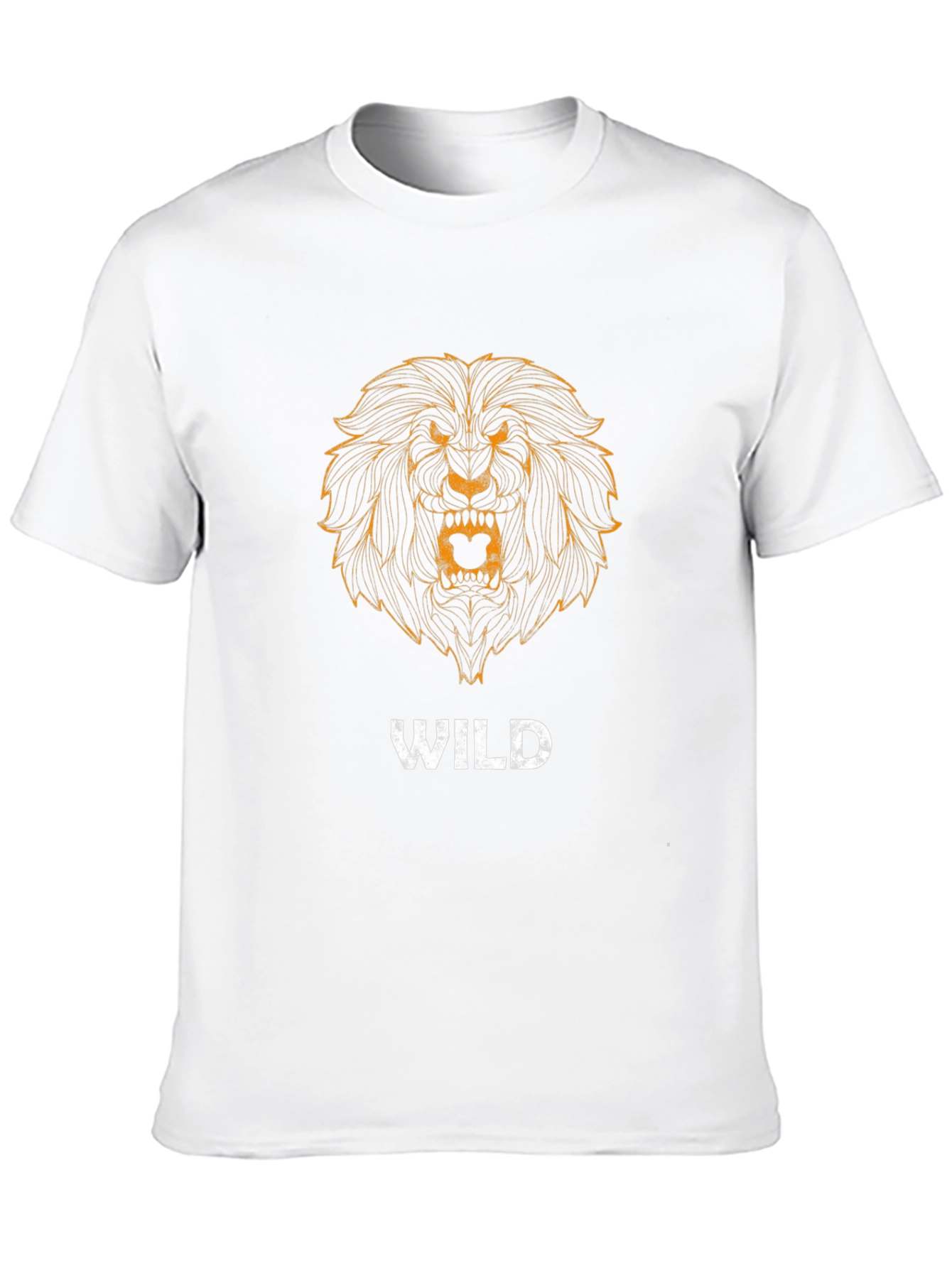 Wild Lion Graphic T-Shirt - Black