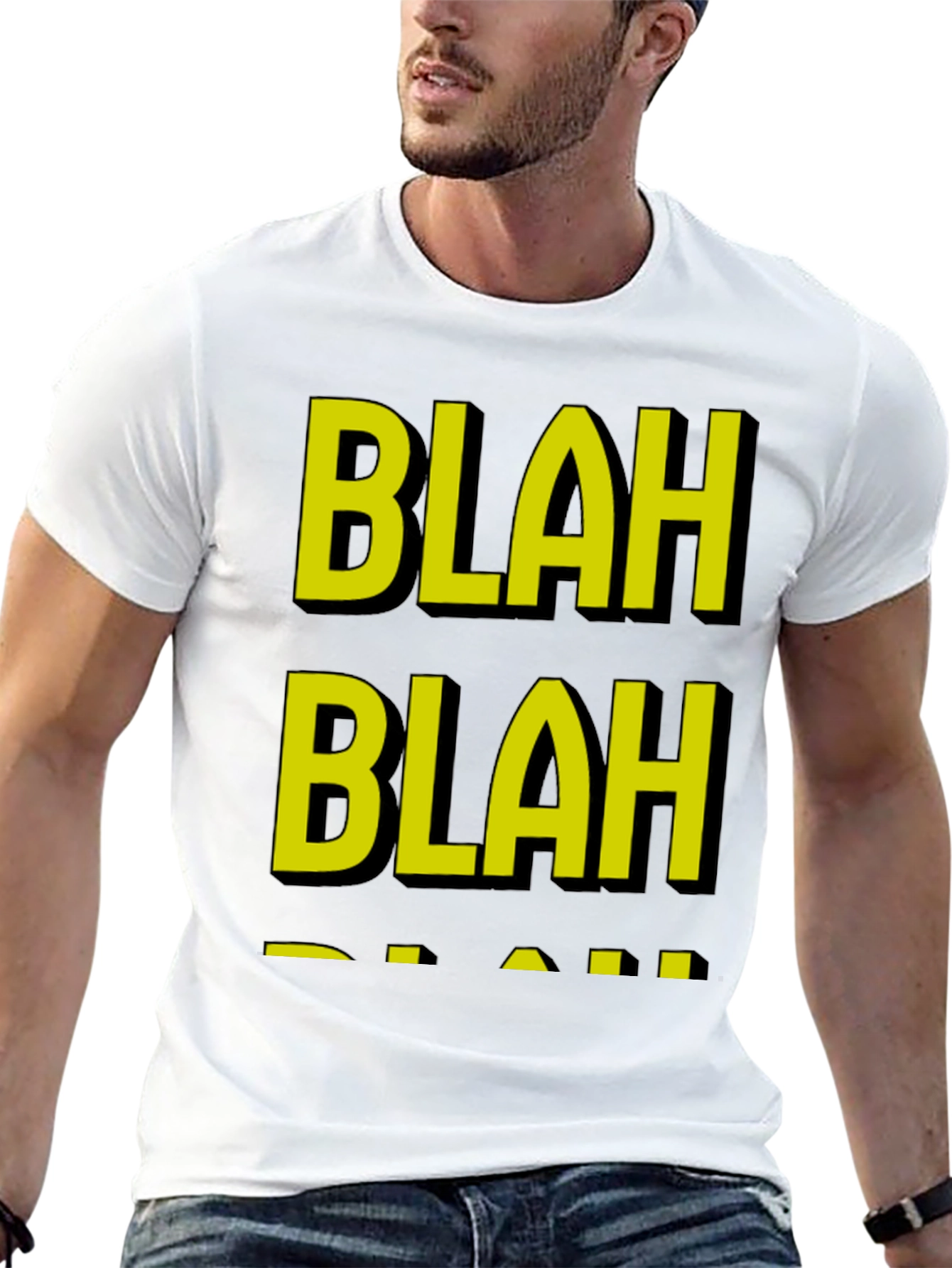 Blah Blah Graphic Tee - Funny Mens T-Shirt