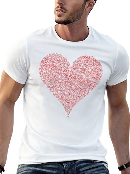 Red Heart Graphic Black Tee