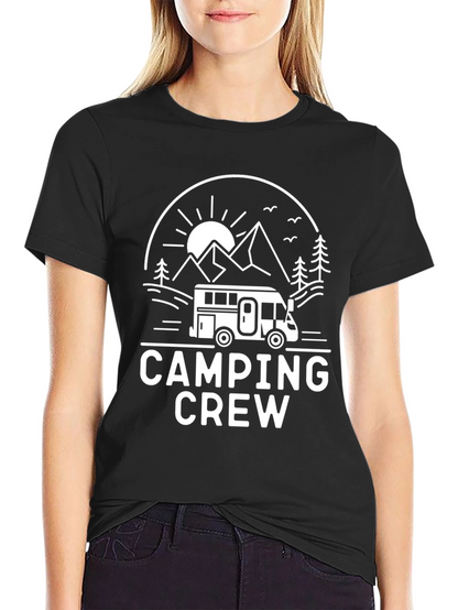Camping Crew Black T-Shirt