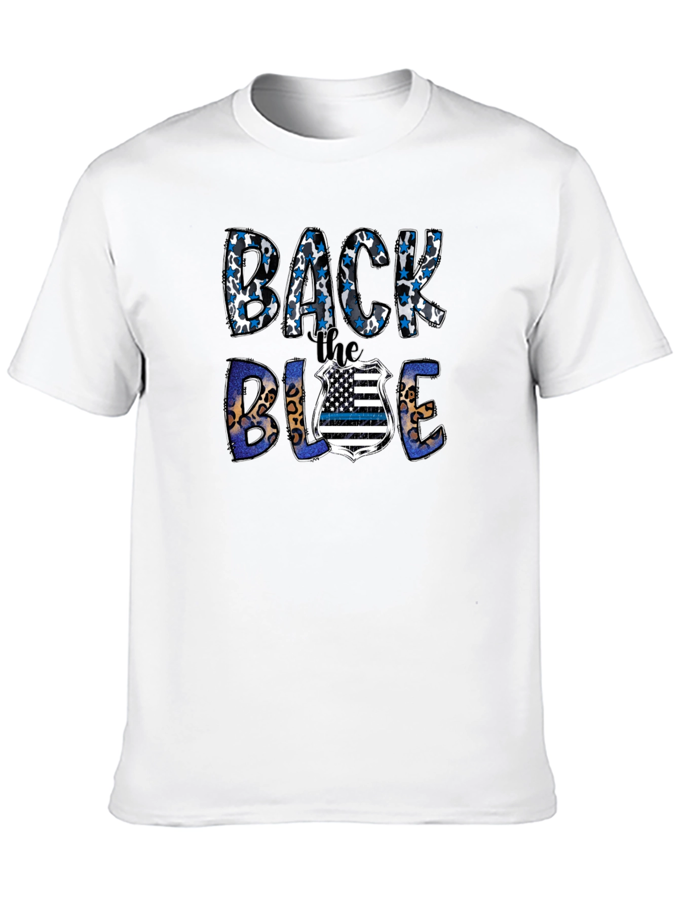 Back the Blue Graphic T-Shirt