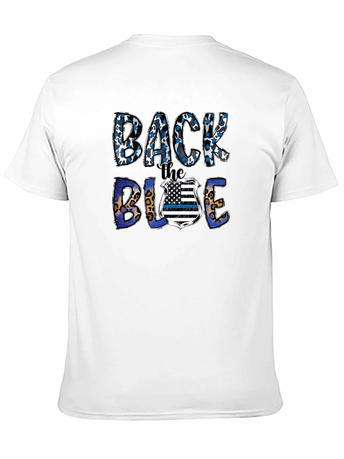 Back the Blue Graphic T-Shirt