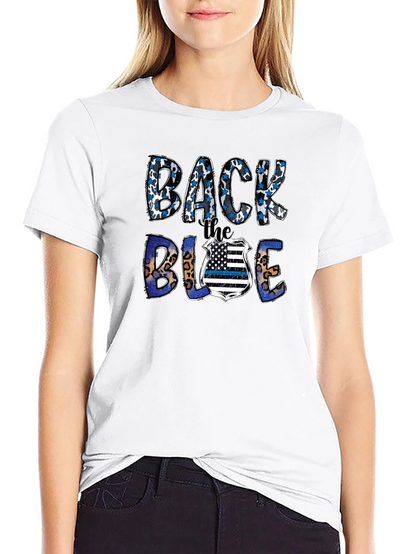 Back the Blue Graphic T-Shirt