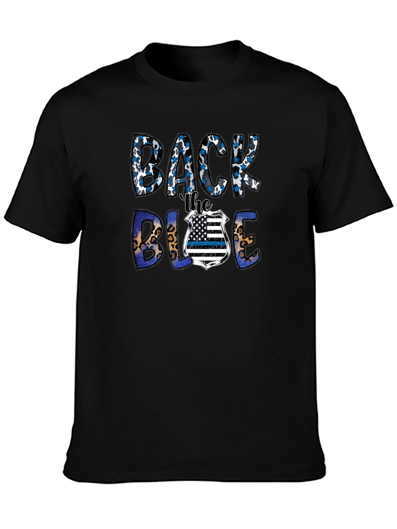 Back the Blue Graphic T-Shirt