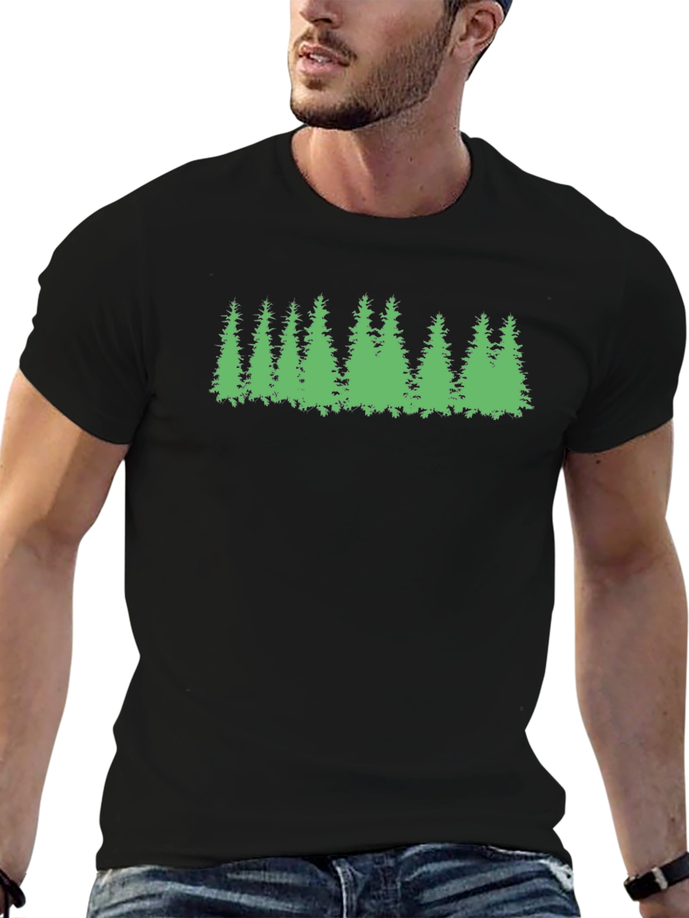 Natures Embrace: Mens Tree Graphic T-Shirt