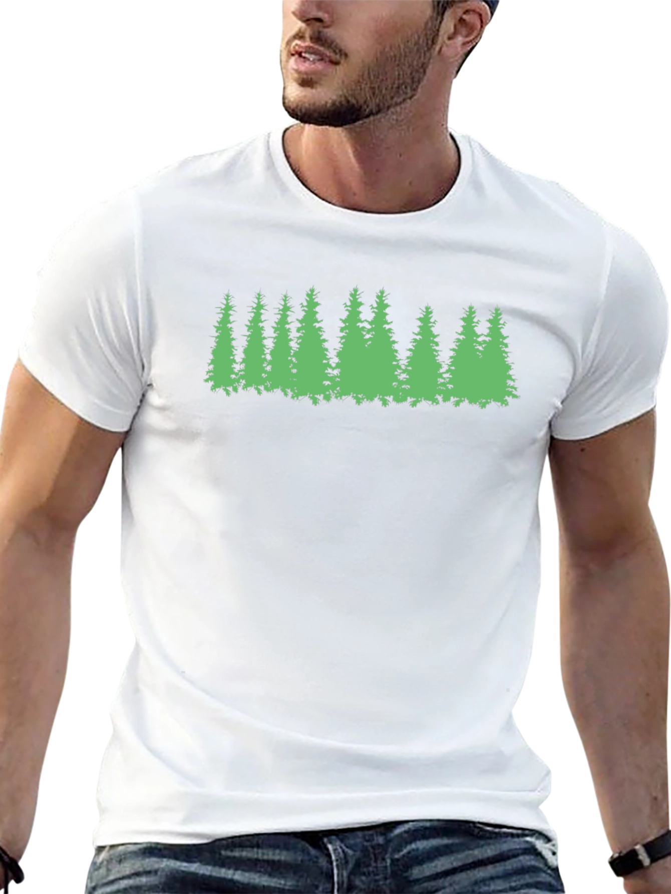 Natures Embrace: Mens Tree Graphic T-Shirt