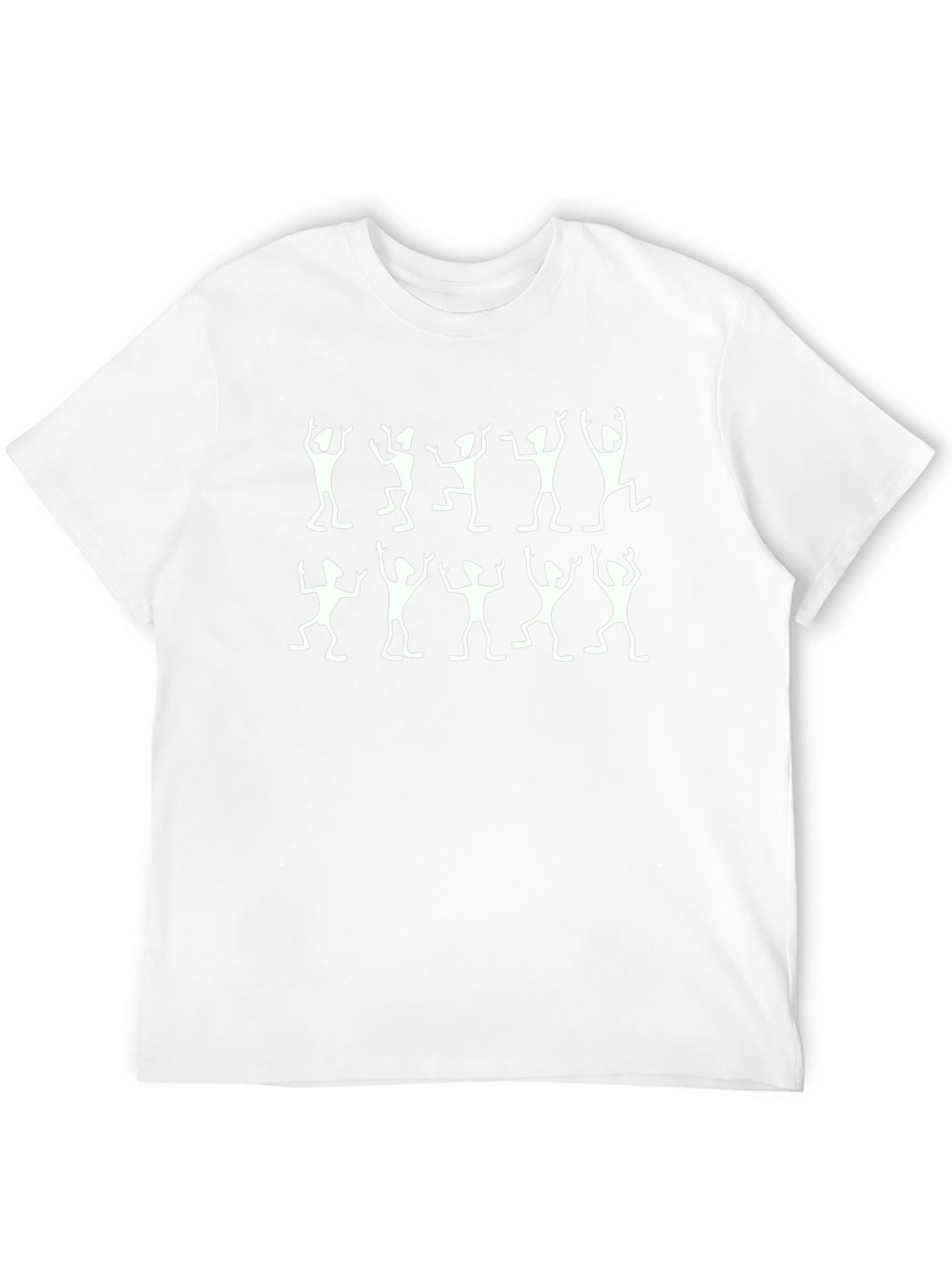 Dancing Figures Black Crew Neck T-Shirt