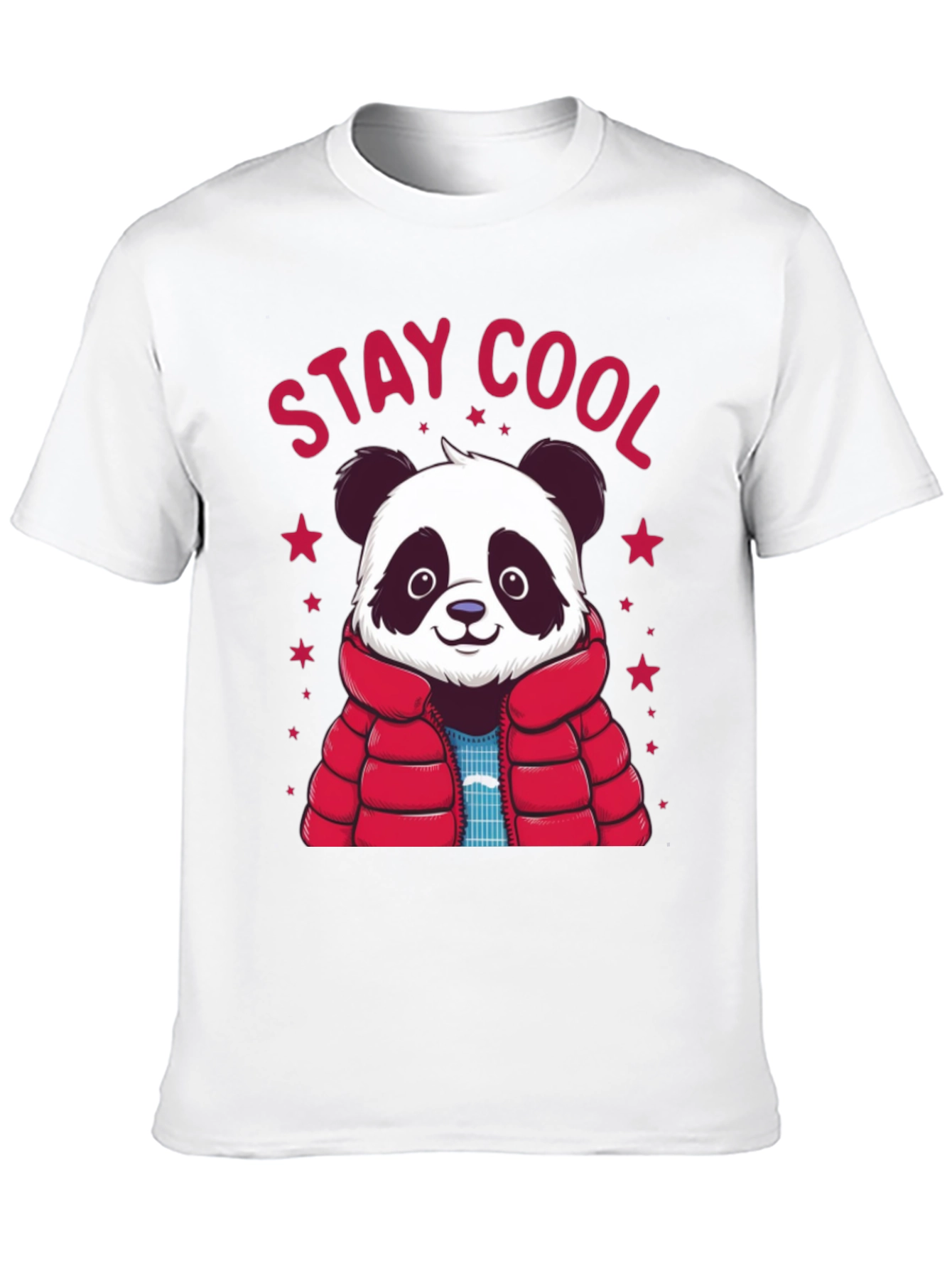 Stay Cool Panda Graphic Tee - Black