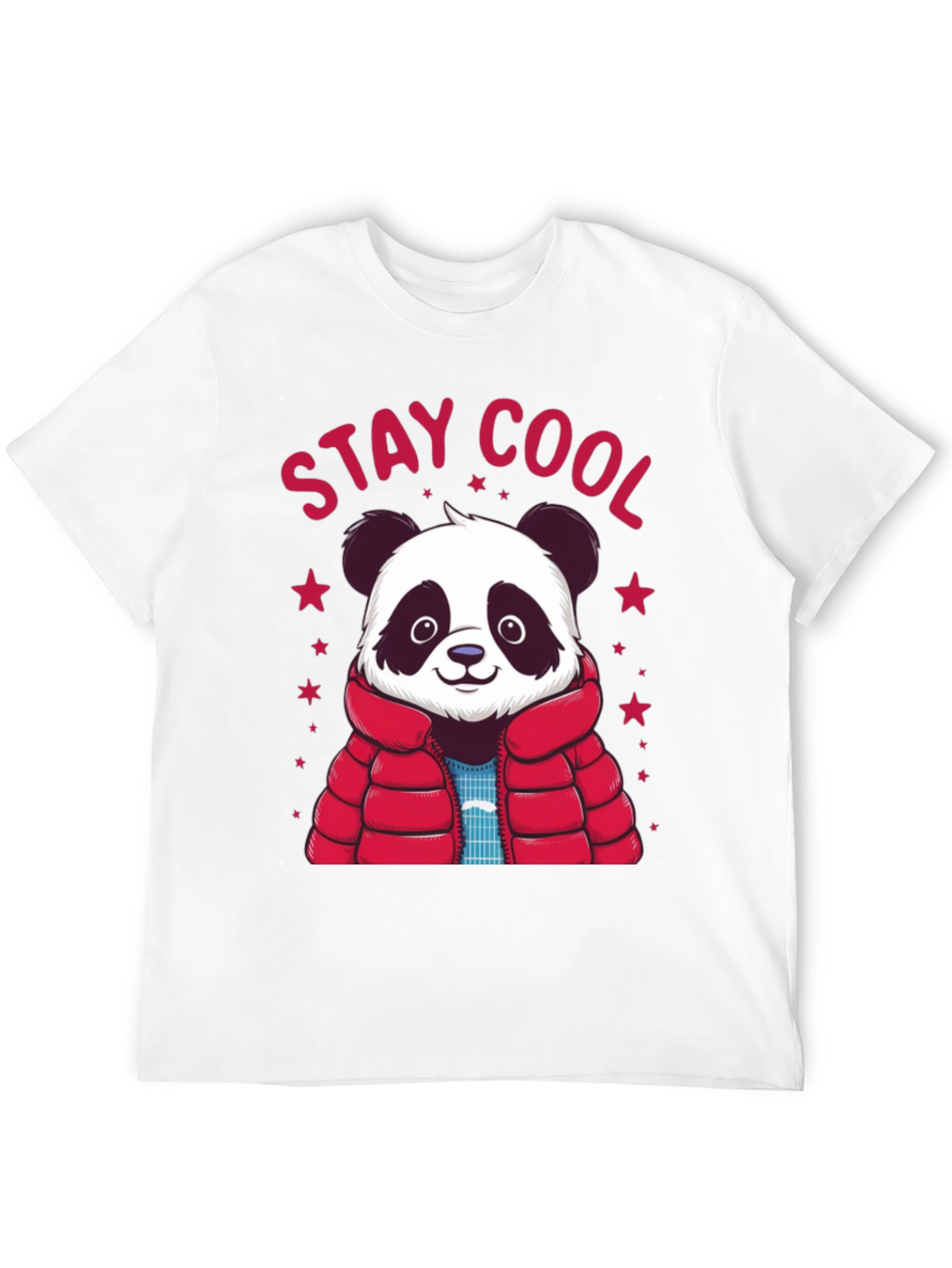 Stay Cool Panda Graphic Tee - Black