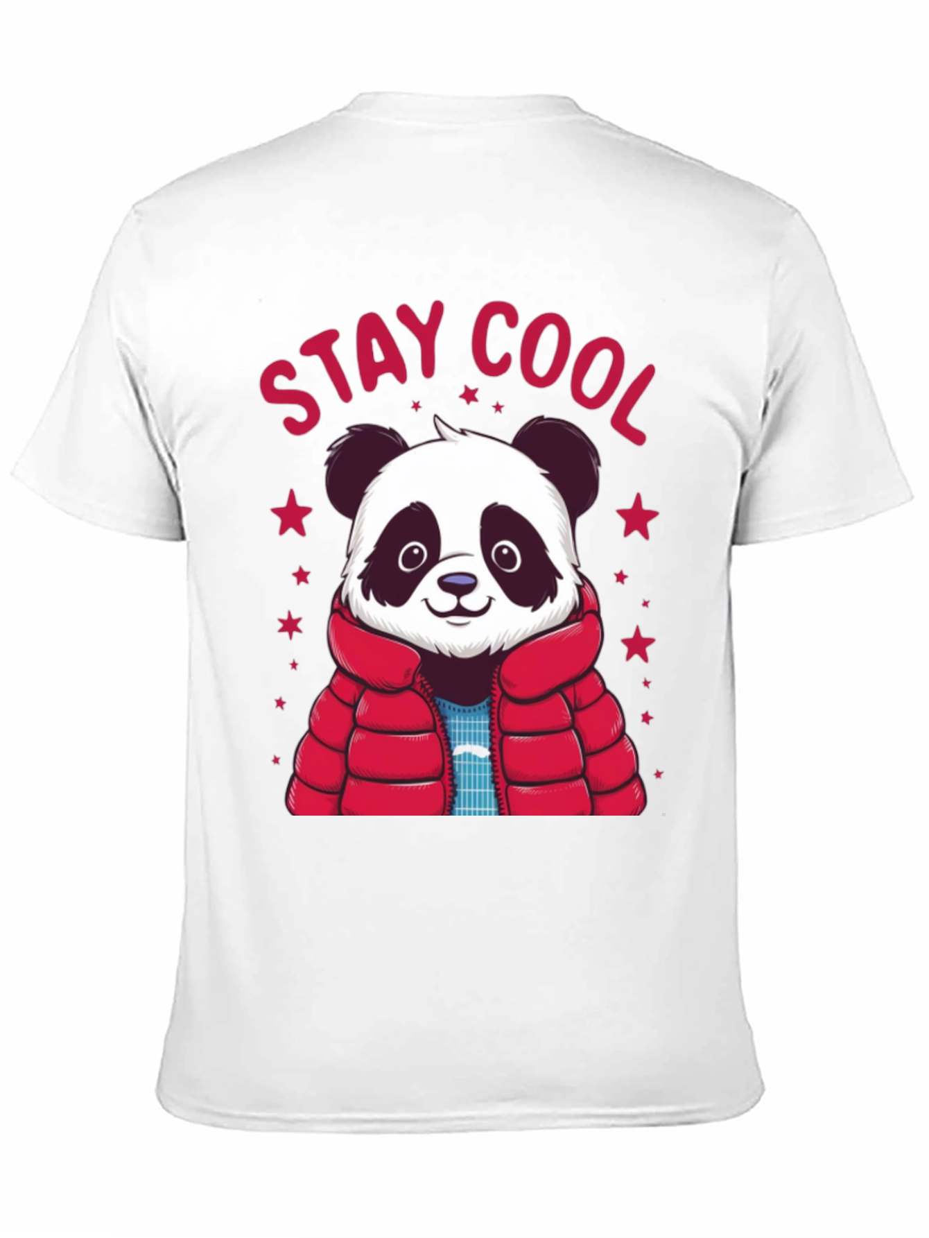 Stay Cool Panda Graphic Tee - Black