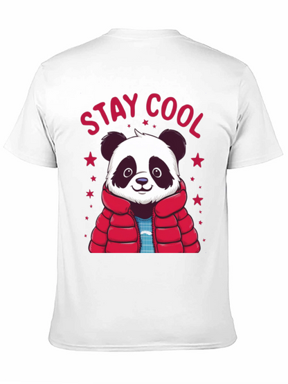 Stay Cool Panda Graphic Tee - Black