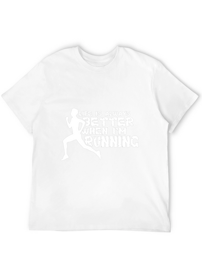 Life is Better Running Graphic Tee - Black