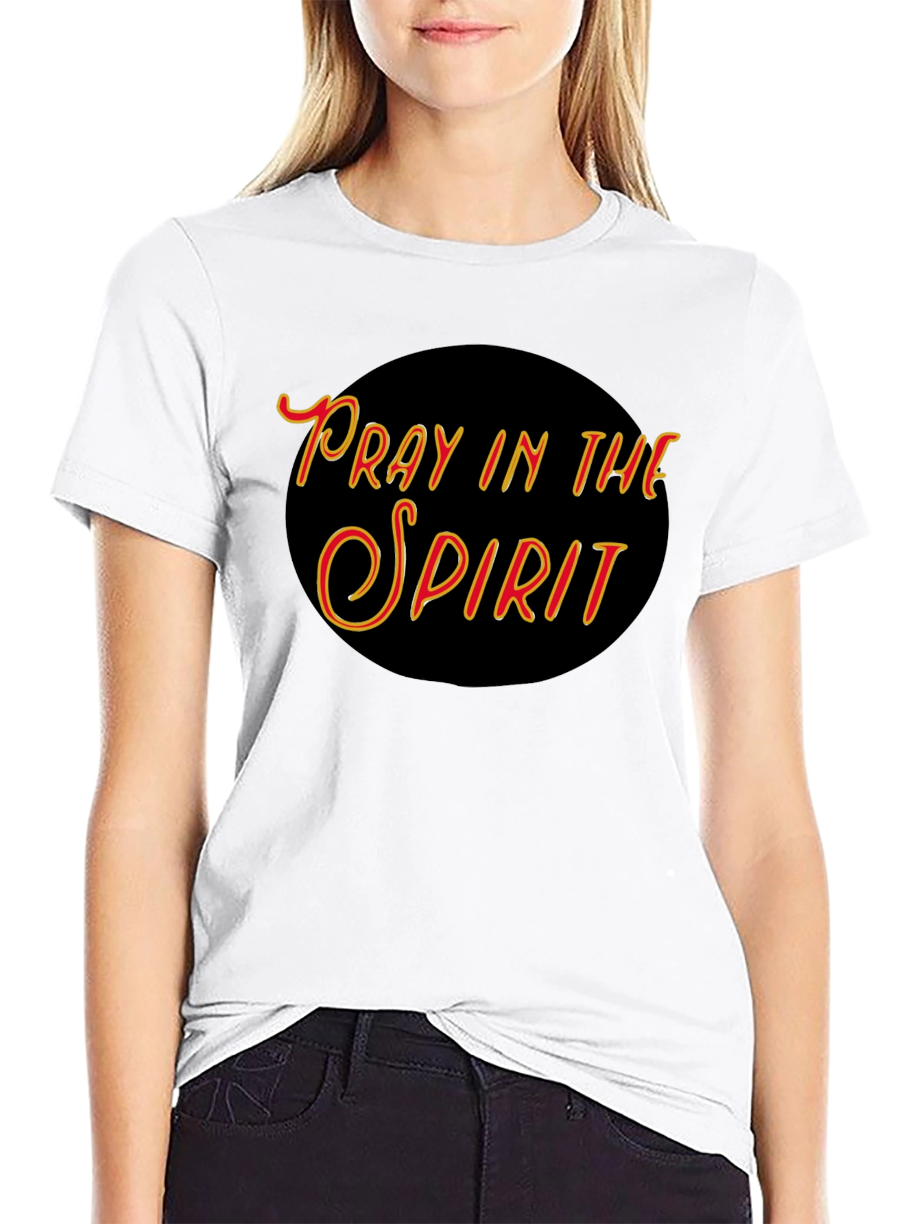 Pray In The Spirit Graphic T-Shirt - Black