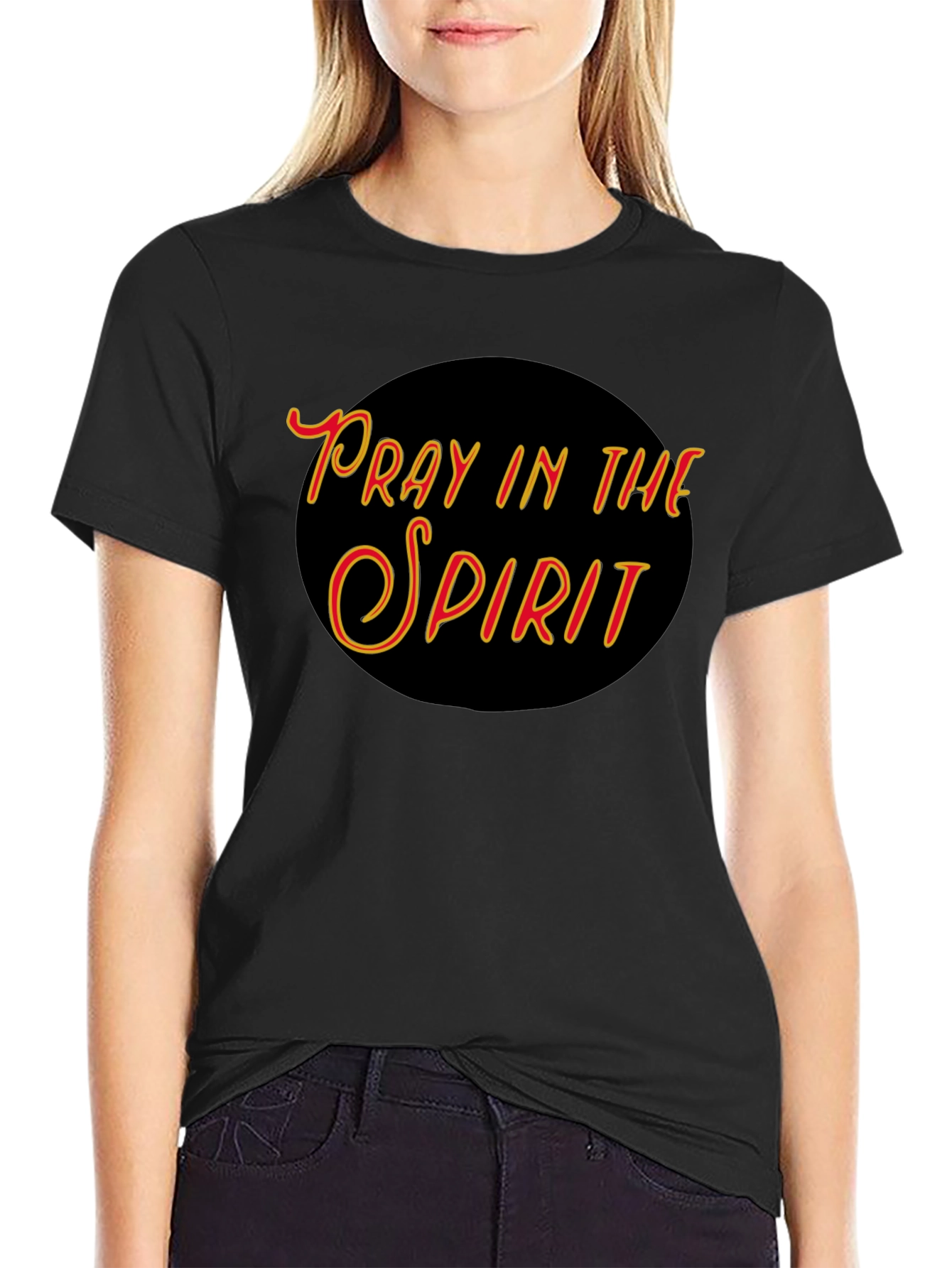 Pray In The Spirit Graphic T-Shirt - Black