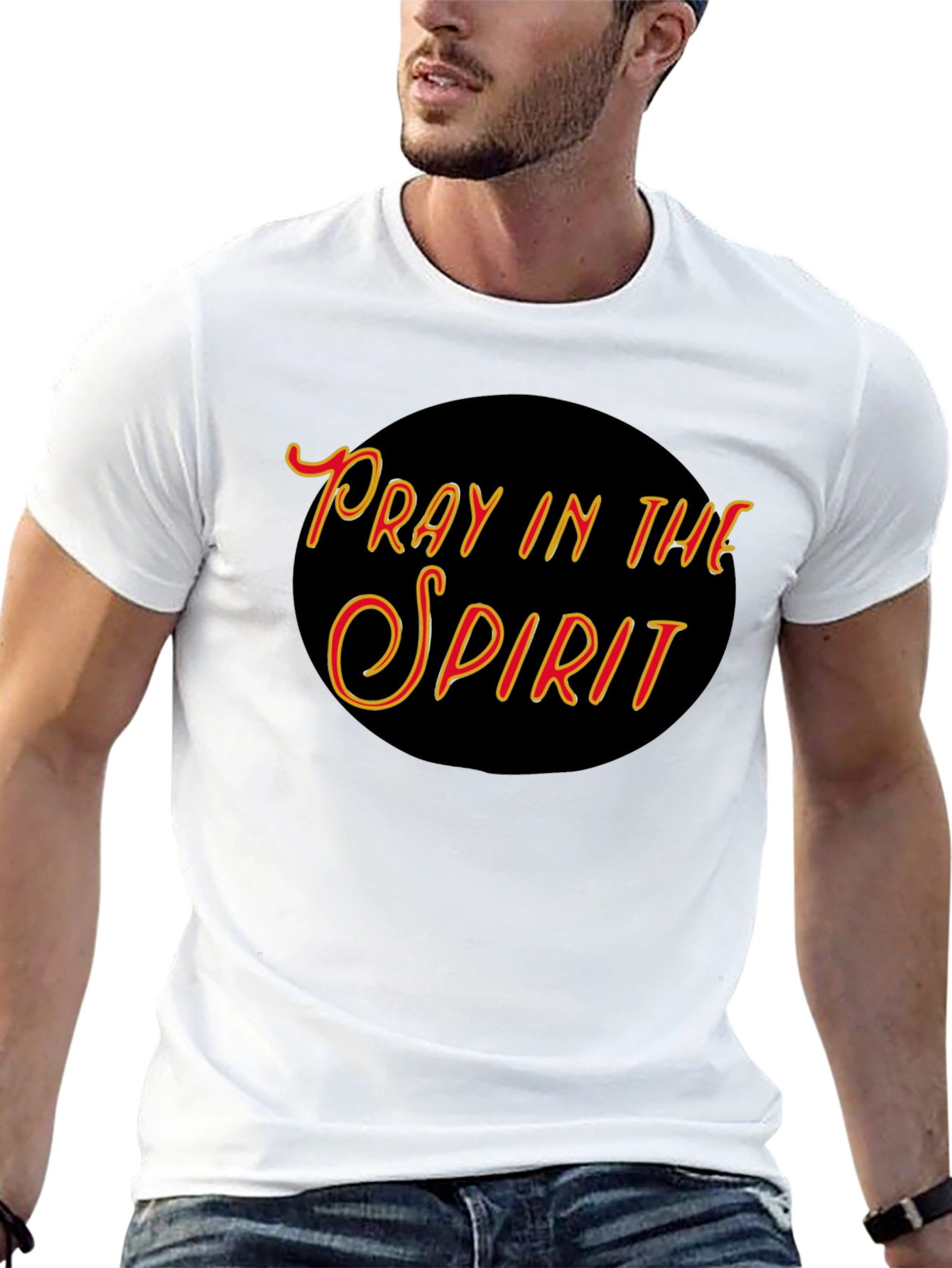 Pray In The Spirit Graphic T-Shirt - Black