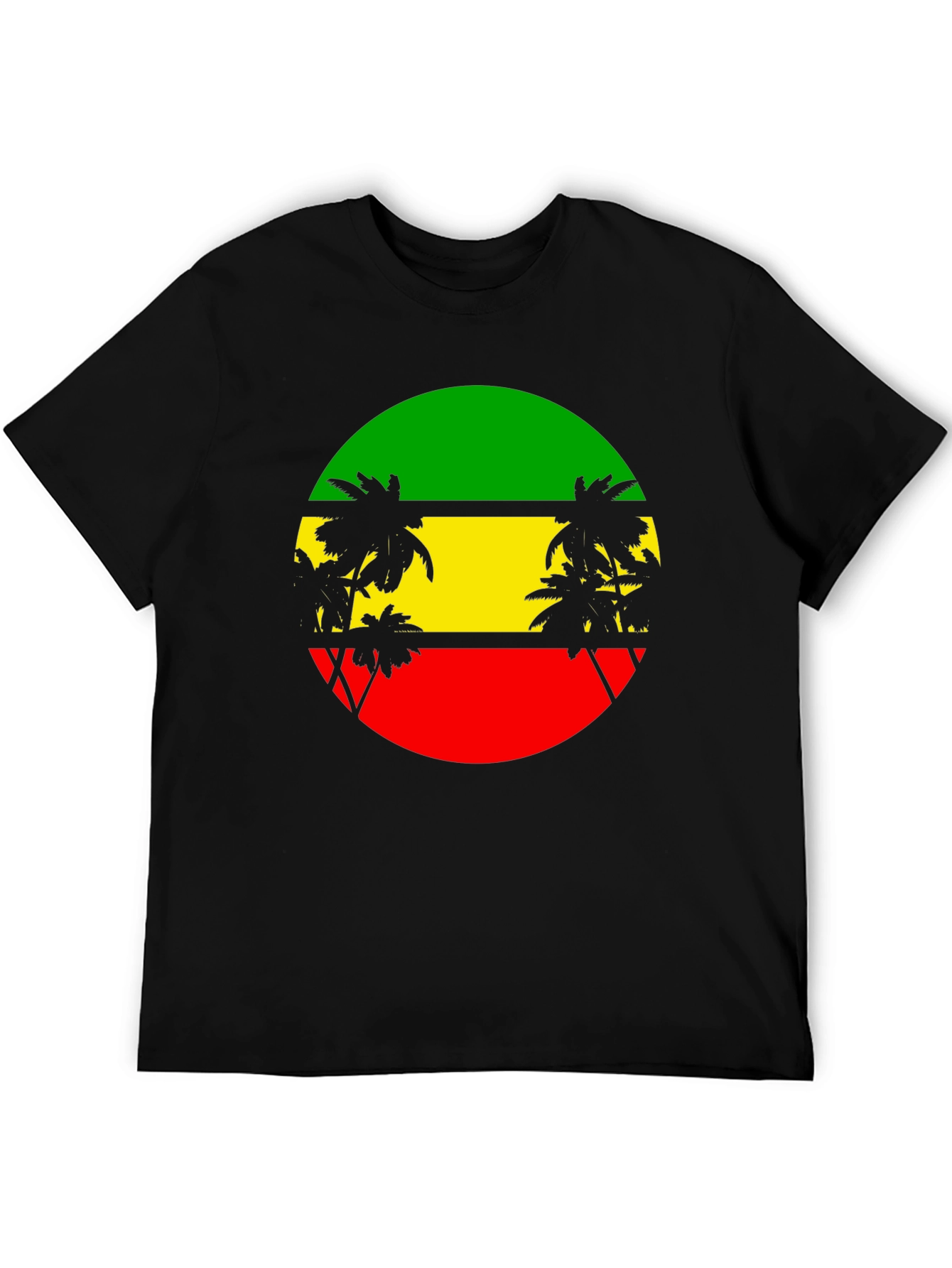Rasta Palm Tee - Reggae Style T-Shirt