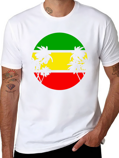 Rasta Palm Tee - Reggae Style T-Shirt