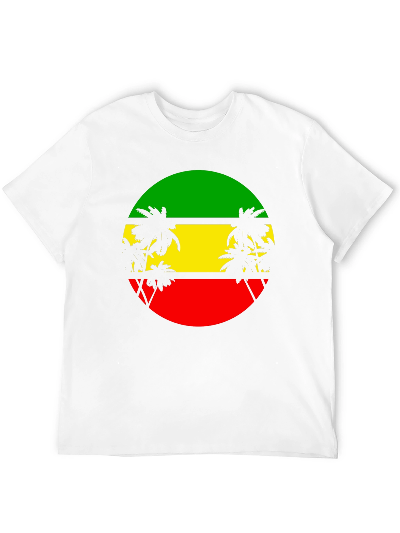 Rasta Palm Tee - Reggae Style T-Shirt