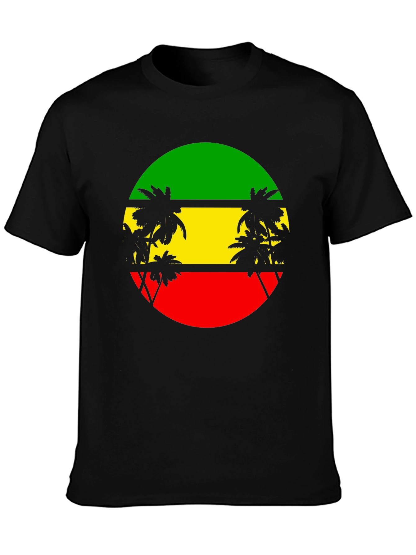 Rasta Palm Tee - Reggae Style T-Shirt