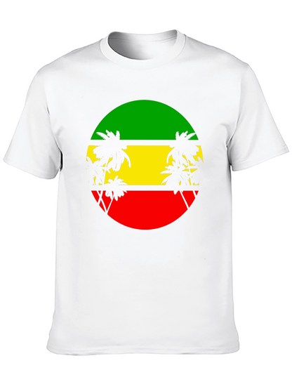 Rasta Palm Tee - Reggae Style T-Shirt