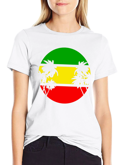 Rasta Palm Tee - Reggae Style T-Shirt