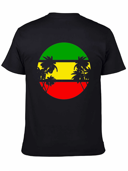 Rasta Palm Tee - Reggae Style T-Shirt