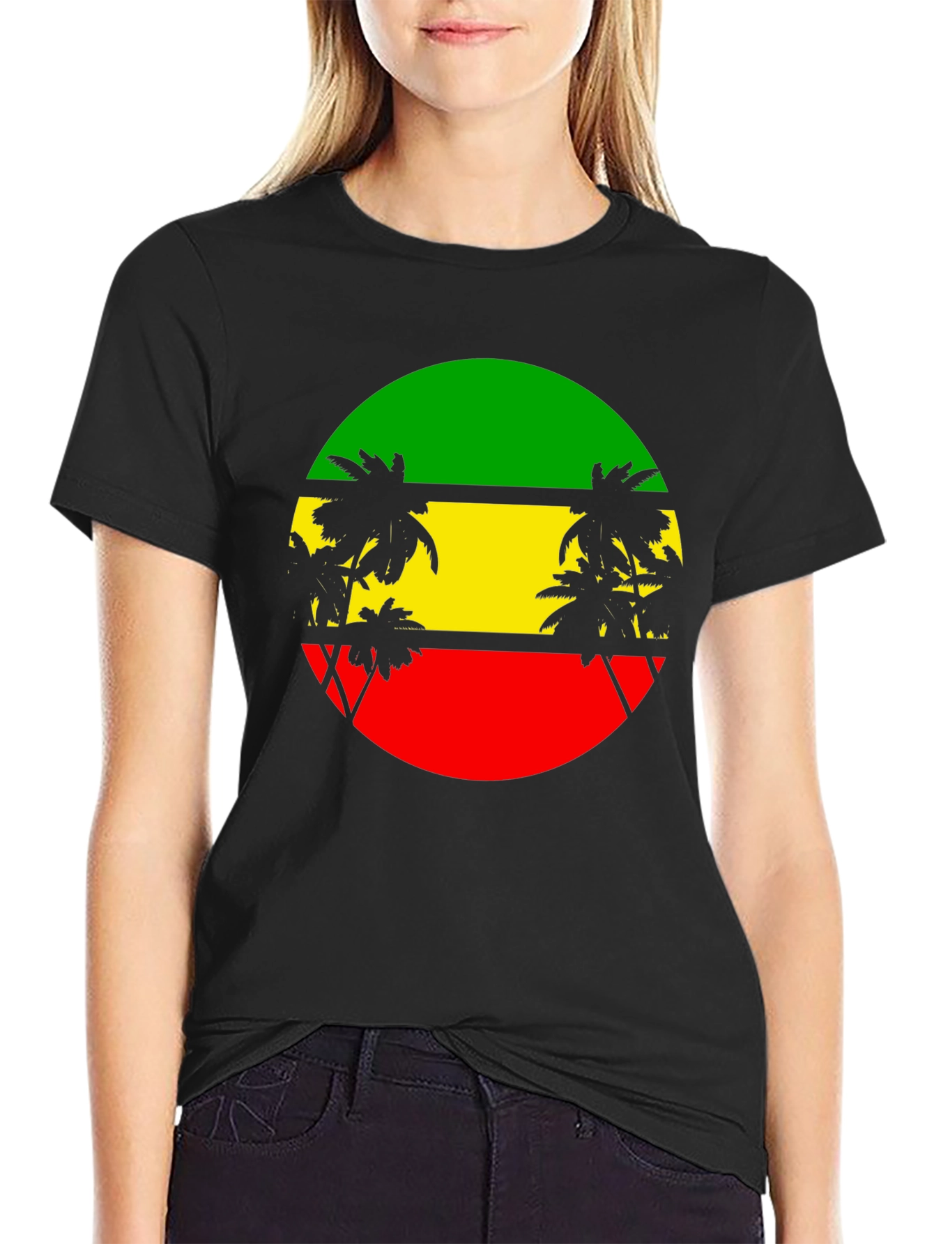 Rasta Palm Tee - Reggae Style T-Shirt