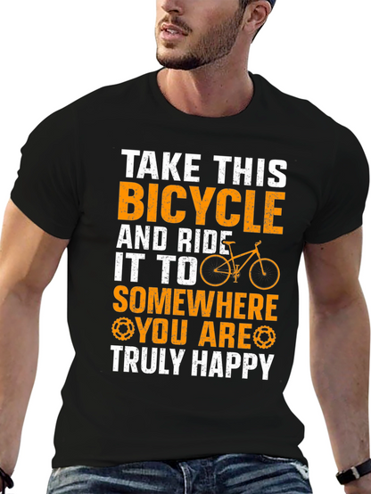 Bicycle Ride To Happiness T-Shirt
