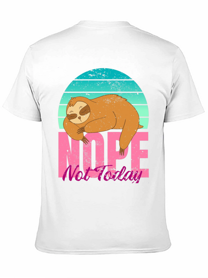 Sloth Nope Not Today Graphic Tee