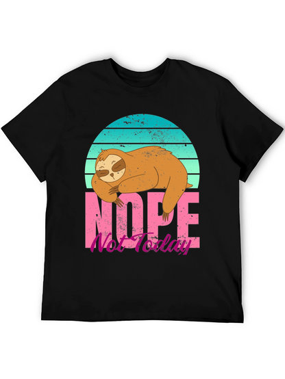 Sloth Nope Not Today Graphic Tee