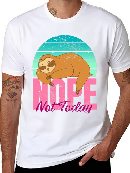 Sloth Nope Not Today Graphic Tee